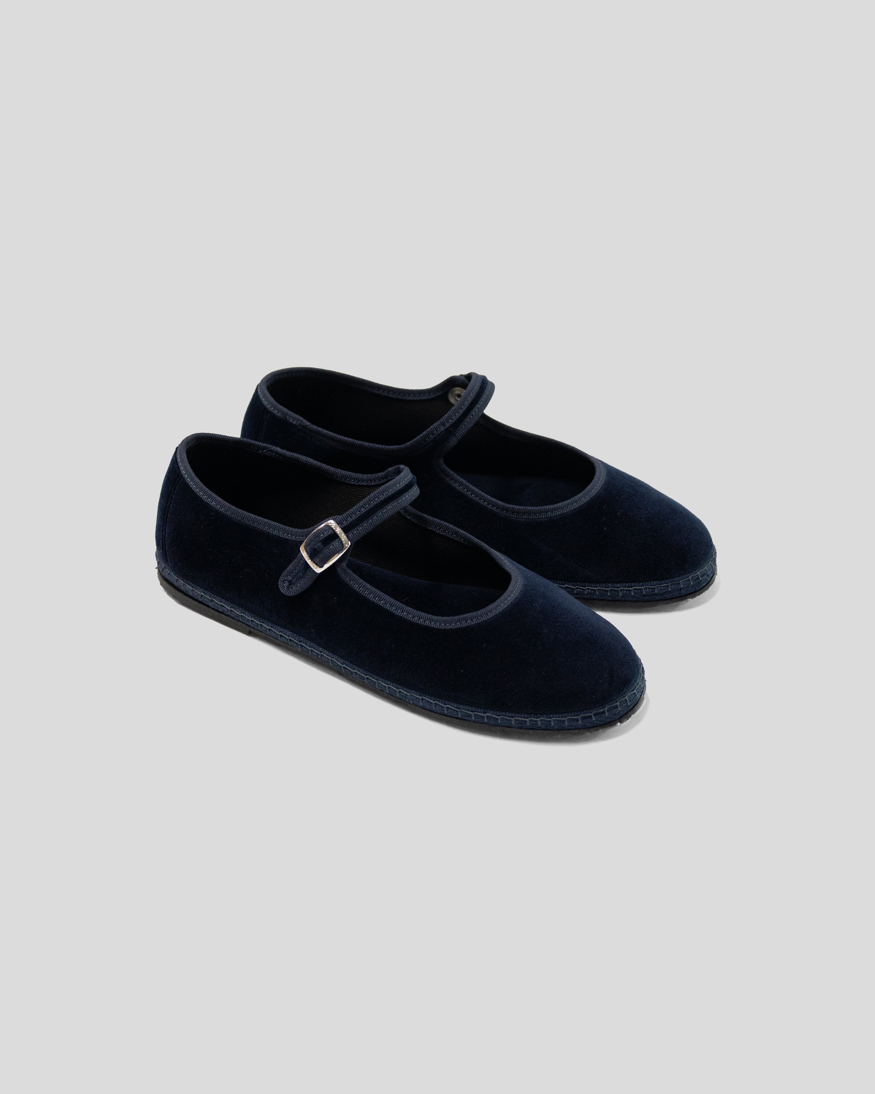 Furlane Mary Jane Velluto Mary Jane Velluto Blue Mercantile – The