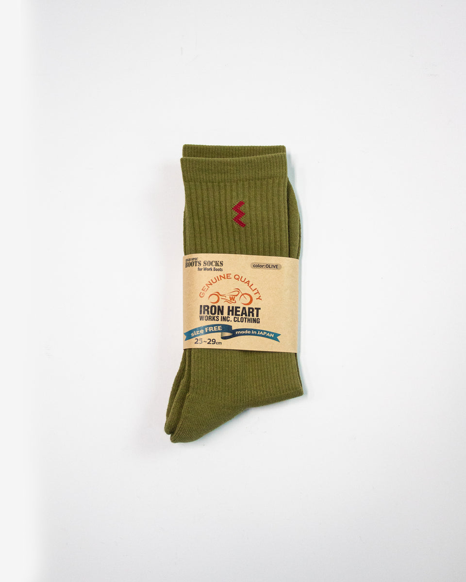 Long Boot Socks - Olive