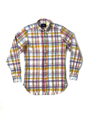 Open image in slideshow, Checked Button Down Shirt DR2A4A | Pink-Yellow
