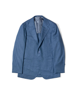 Open image in slideshow, Silk-Cashmere Jacket RT053S01D | Steel Blue
