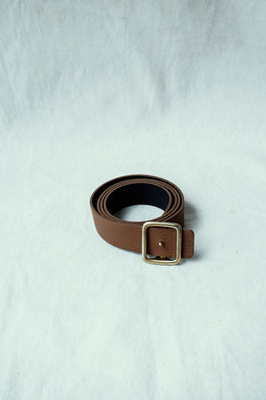 Open image in slideshow, Belt Calf Leather Lagun Grained Nabuk Reversible, Simonnot Godard - The Signet Store
