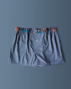 Open image in slideshow, Cotton Boxer Shorts | Black Checks
