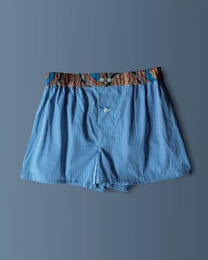Open image in slideshow, Cotton Boxer Shorts | Blue Checks

