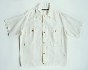 Panama Linen Open Collar Shirt | 822031, Haversack - The Signet Store