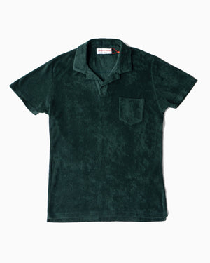 Open image in slideshow, Terry Towelling Polo | Racing Green
