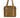 Tin Cloth Tote Bag with Zipper | Dark Tan