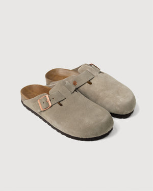 Leather Foot Support Clogs MA23012 | Taupe