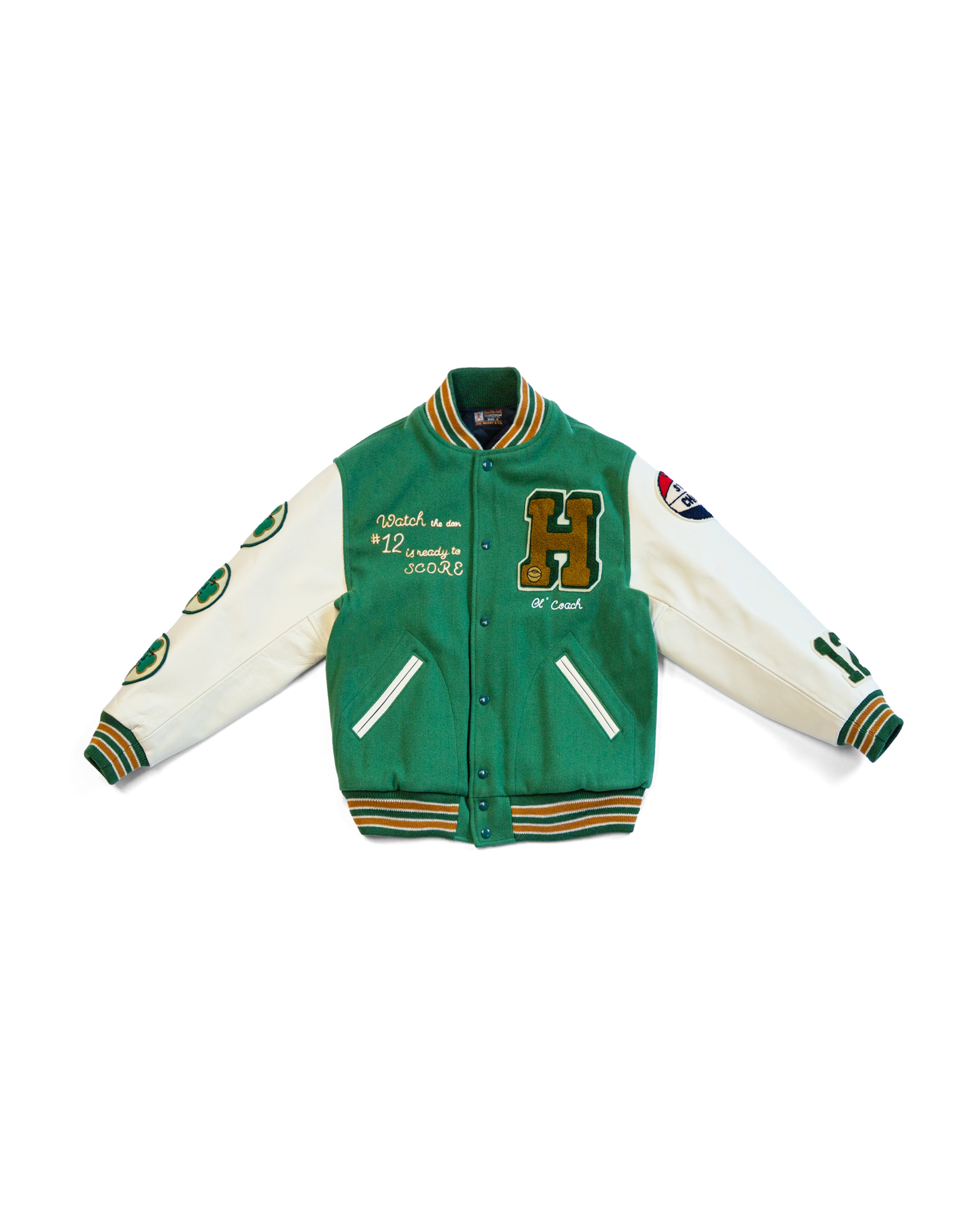 Wool Varsity Jacket / Shamrocks MJ23121 | Shamrock – The Signet Store