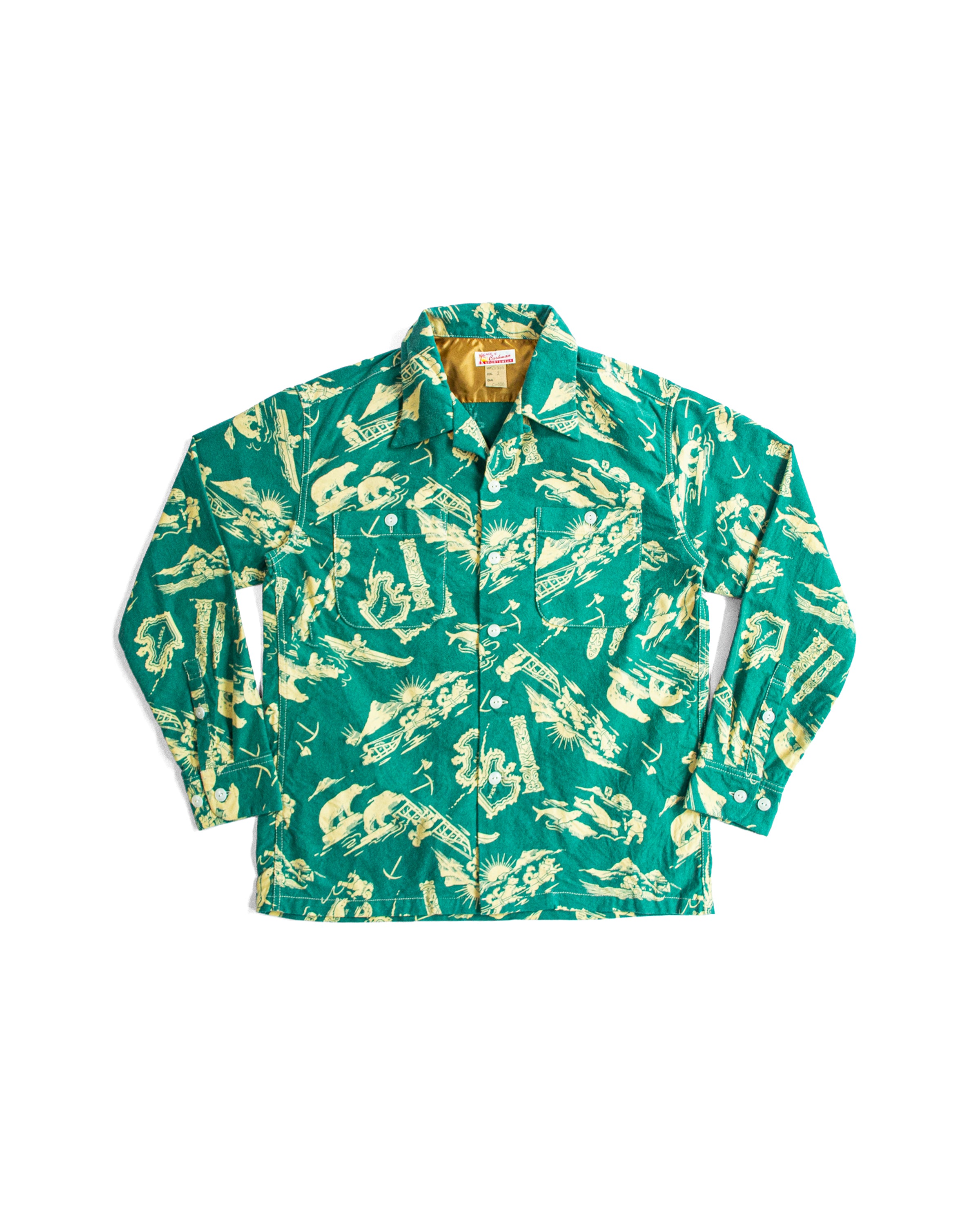 Alaska Print Nel Shirt 25585 | Green
