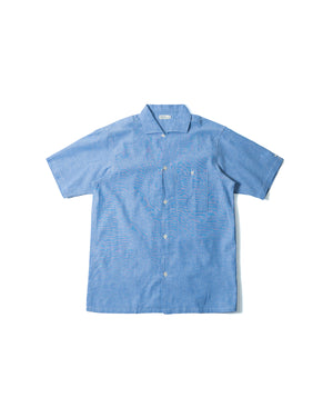 Open image in slideshow, S/S Open Collar Shirts 3091 | Cheese Chambray
