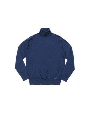 Open image in slideshow, Roll Neck Sweater BM180402GO | Marine
