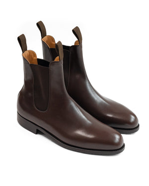 Open image in slideshow, Chelsea Boot 11391547051T | Chocolate Box Calf + Rubber Sole
