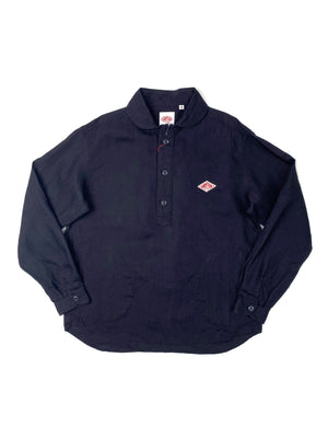 Open image in slideshow, Men&#39;s Round Collar P.O Shirt L/S Linen JD-3568 KLS | Charcoal
