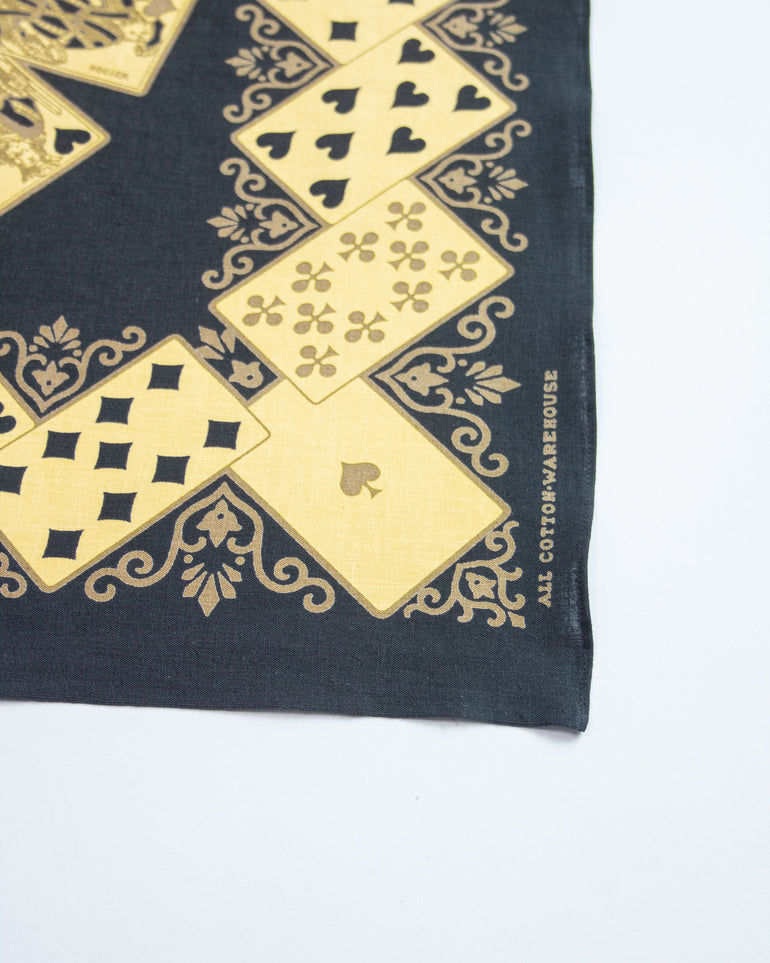 WAREHOUSE Selvedge WH5240 Playing card Print  Bandana
