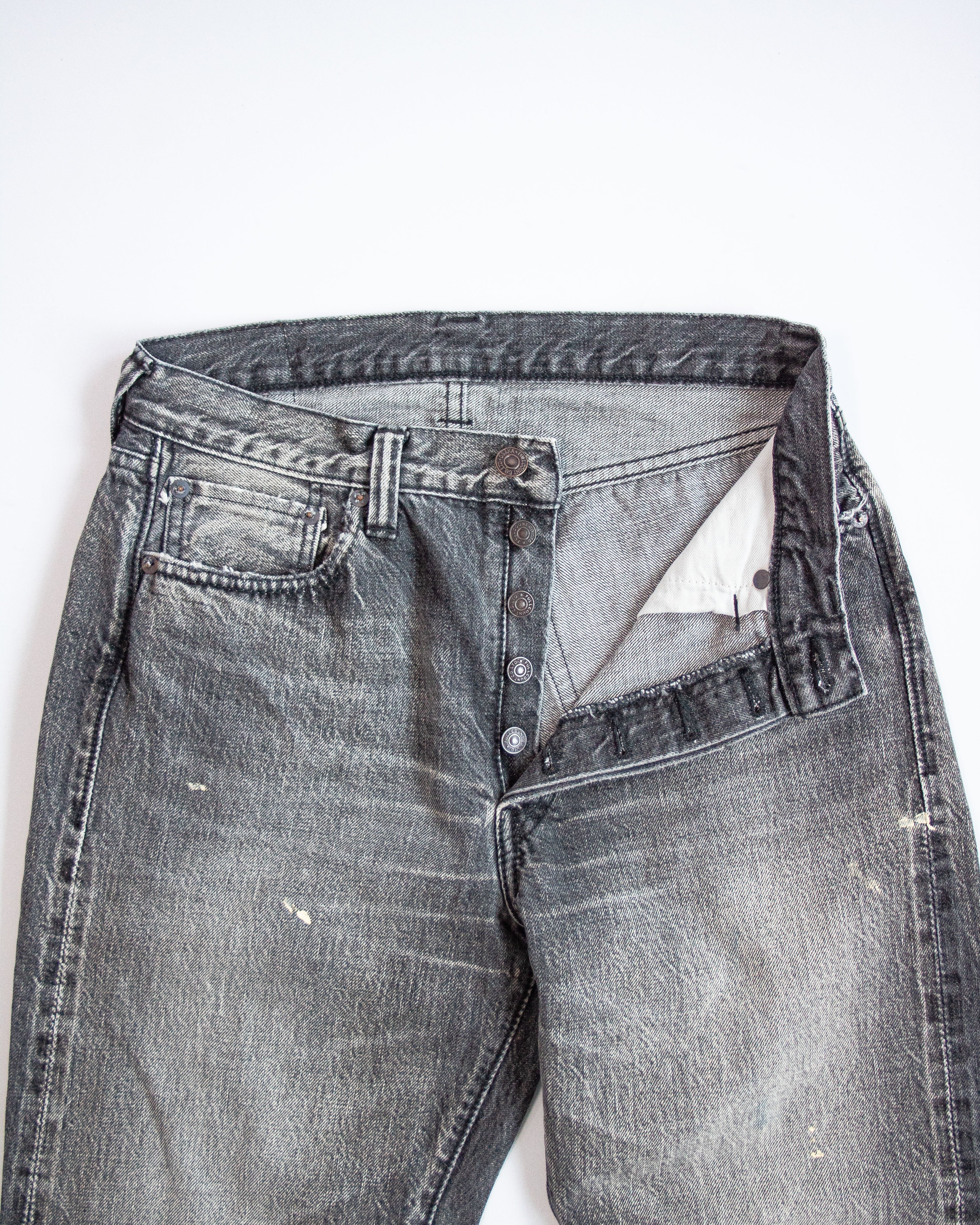 Straight Black Denim Dartford Jeans 1101BKHW | Black