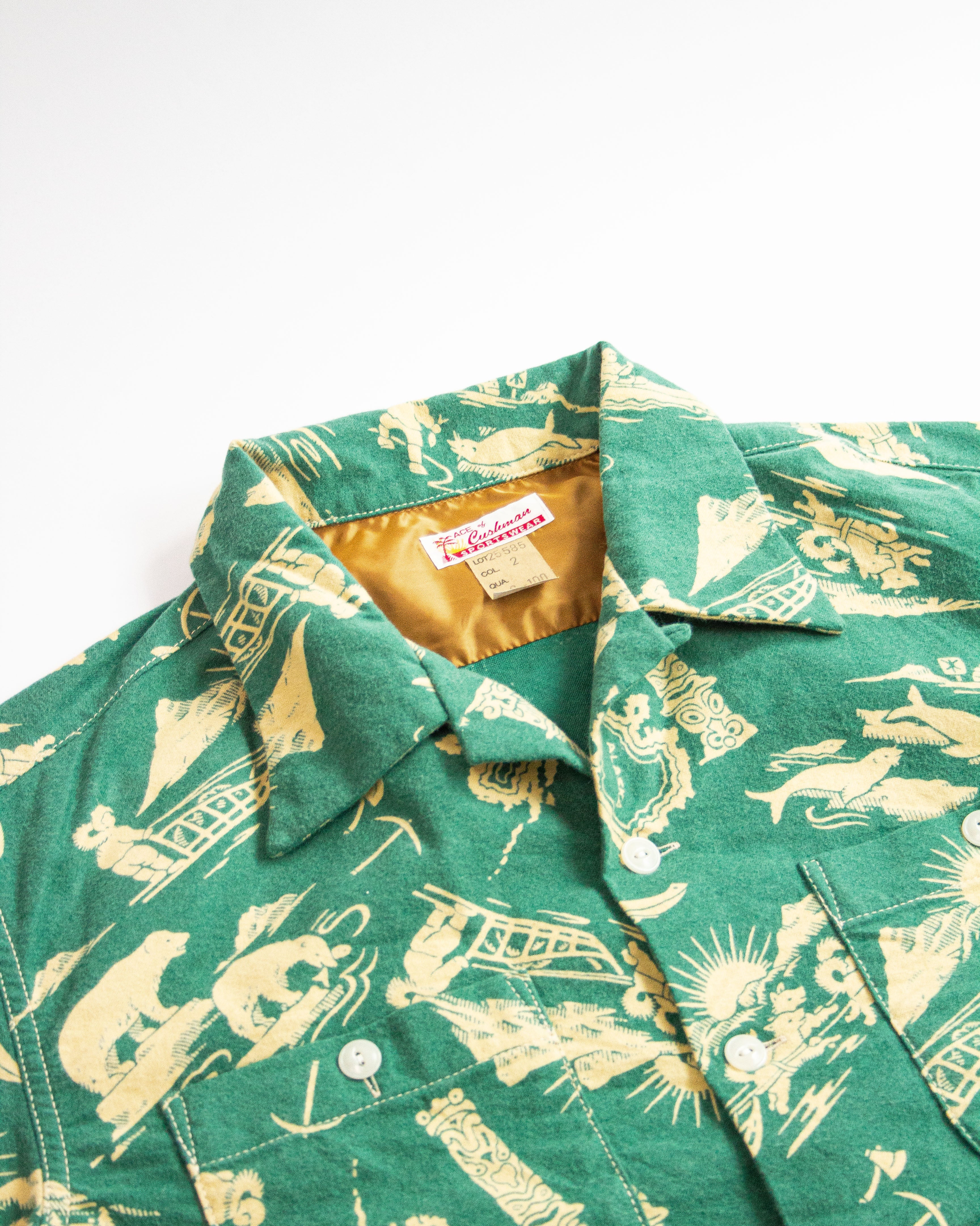 Alaska Print Nel Shirt 25585 | Green