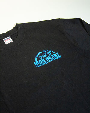 7.5oz Printed Loopwheel Crew Neck Long Sleeved T-Shirt IHTL-2302-BLK (SS23) | Black