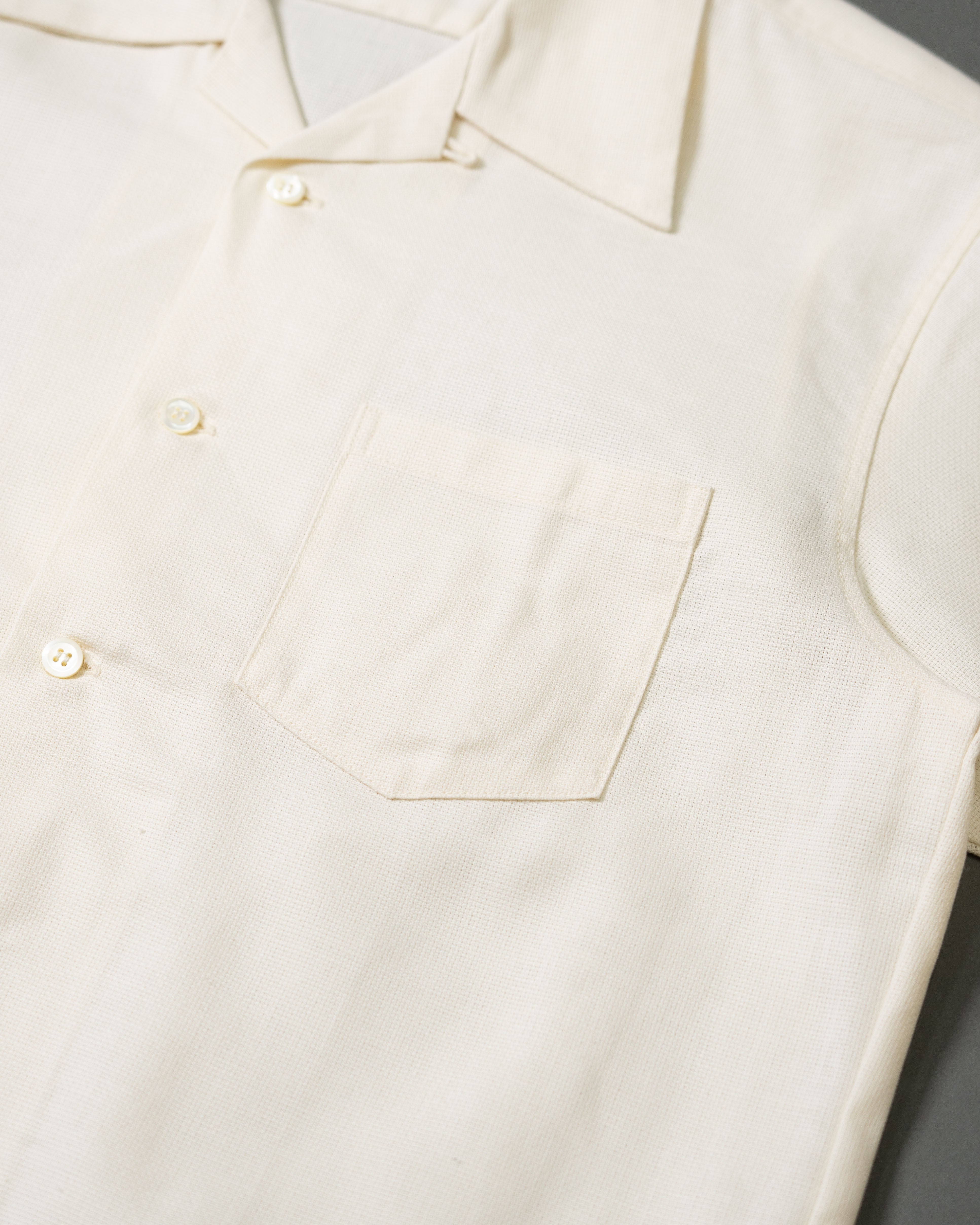Joe McCoy Panama Shirt S/S MS23009 | White