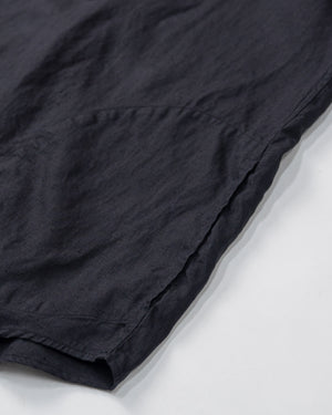 Men's Round Collar P.O Linen Shirt S/S JD-3569 KLS | Charcoal