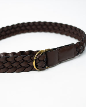 Hand Woven Calf Leather Belt 58123 | Sequoia (Brown)