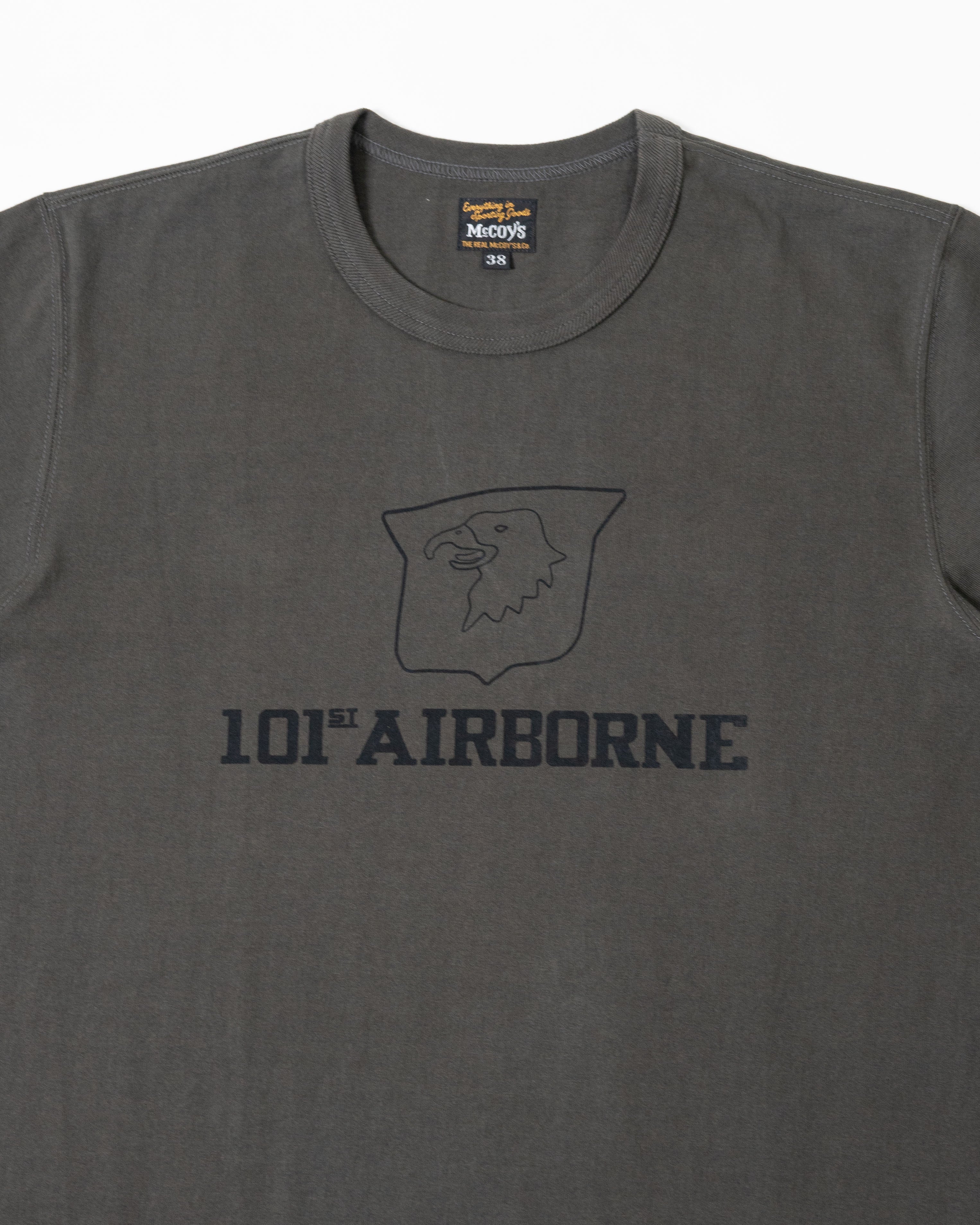 Military Tee/ 101st Airborne - Charcoal