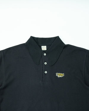 Pique Polo Shirt Jaguar (Applique) 4090 | Sumikuro Black