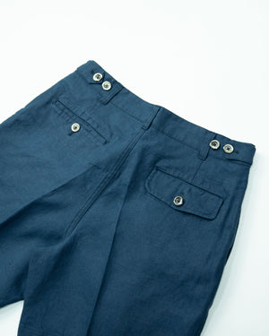 Linen Cotton Shorts | Navy