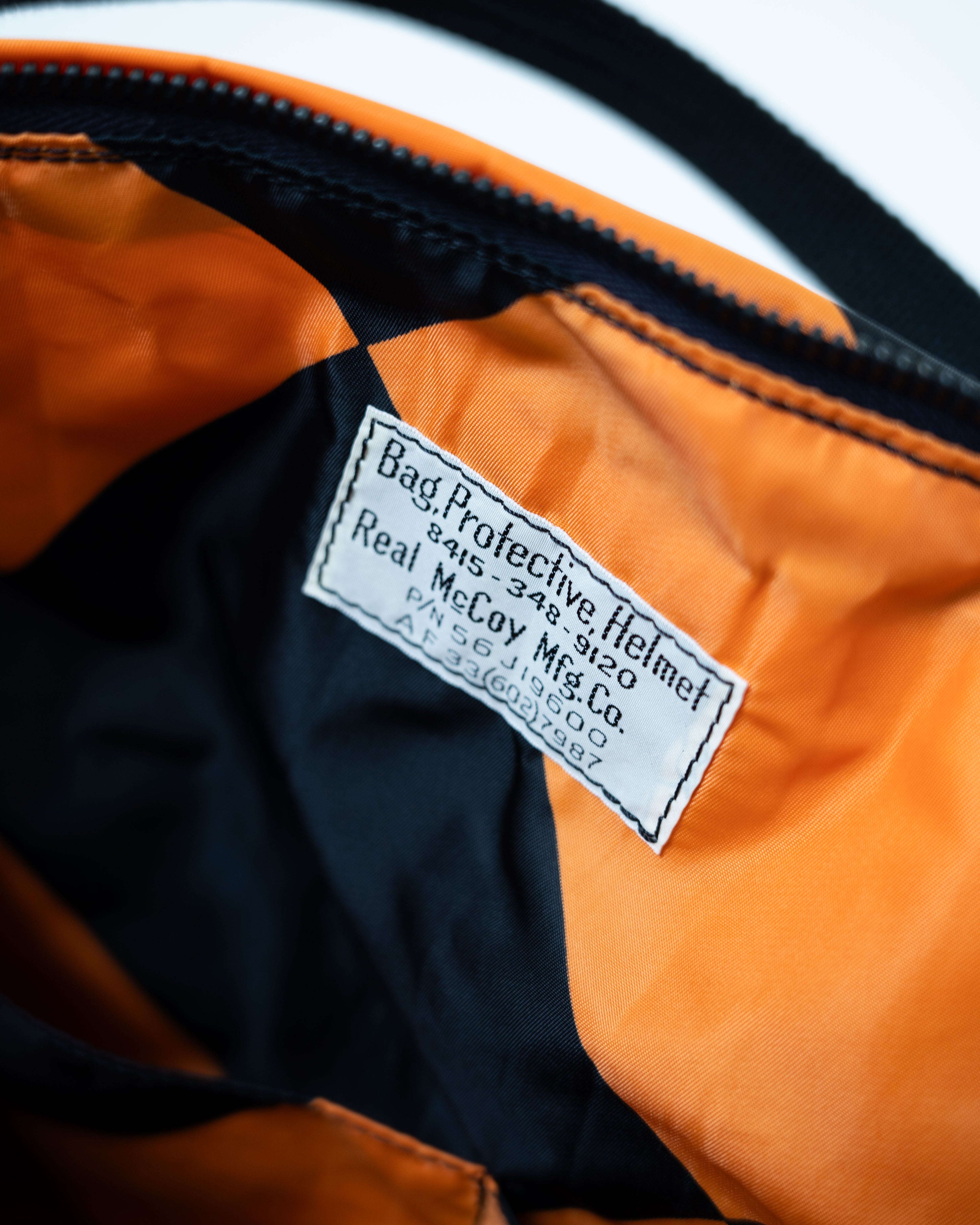 Linecrew Helmet Bag MA20021 | Black-Orange