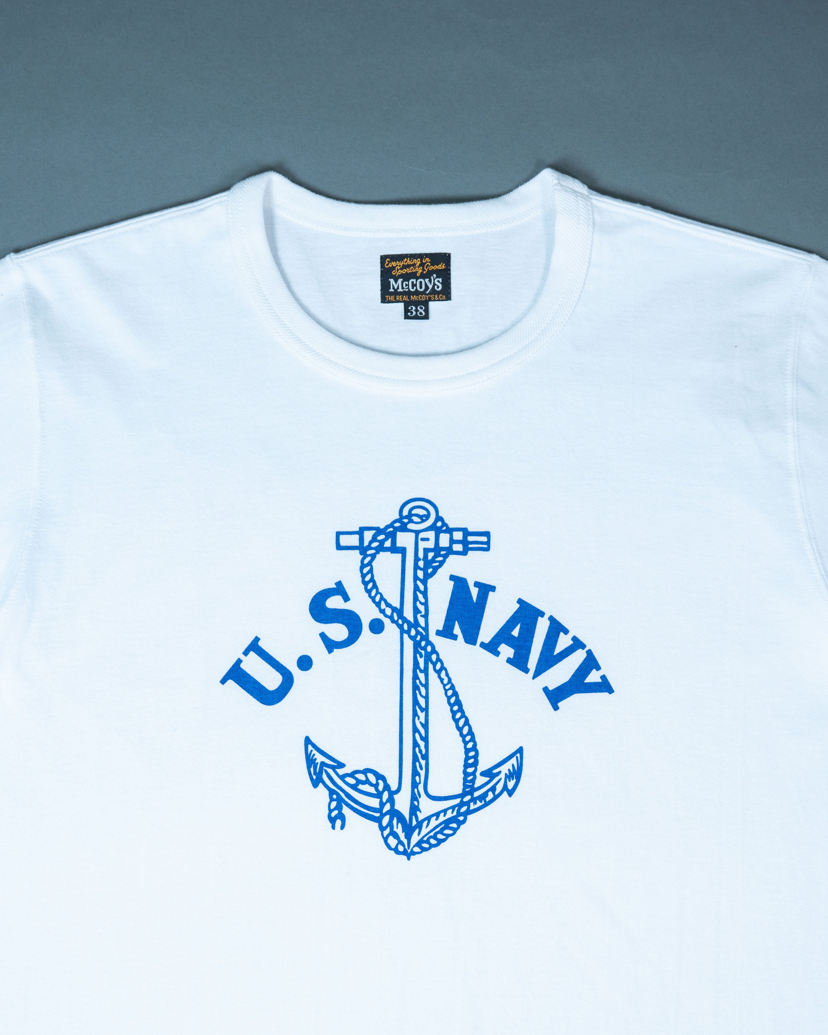 Miltary Tee/ U.S Navy Anchor MC20012 | White