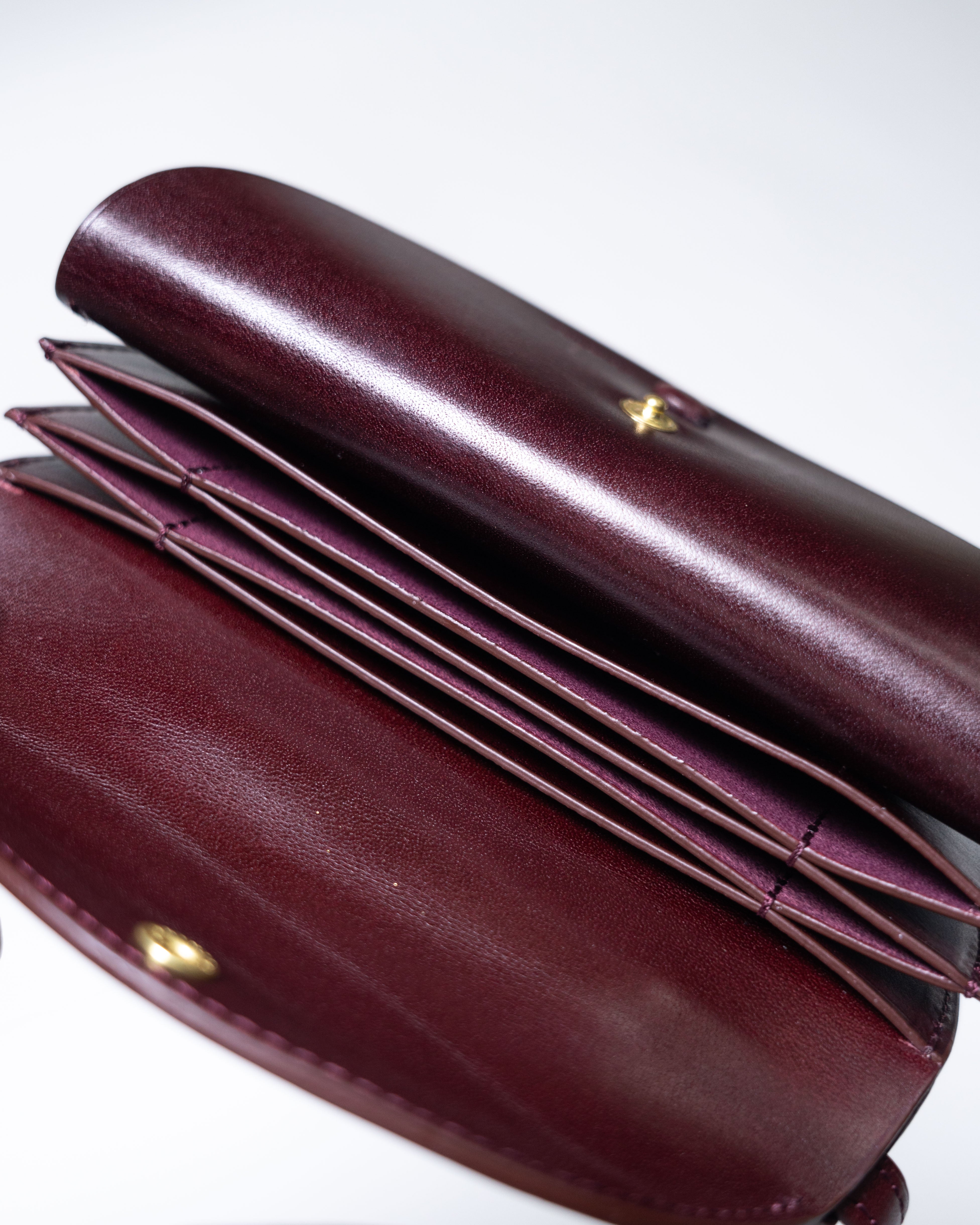 Rounded Wallets Round Wallet Mid Porch KSBSRW101 | Burgundy – The Signet Store