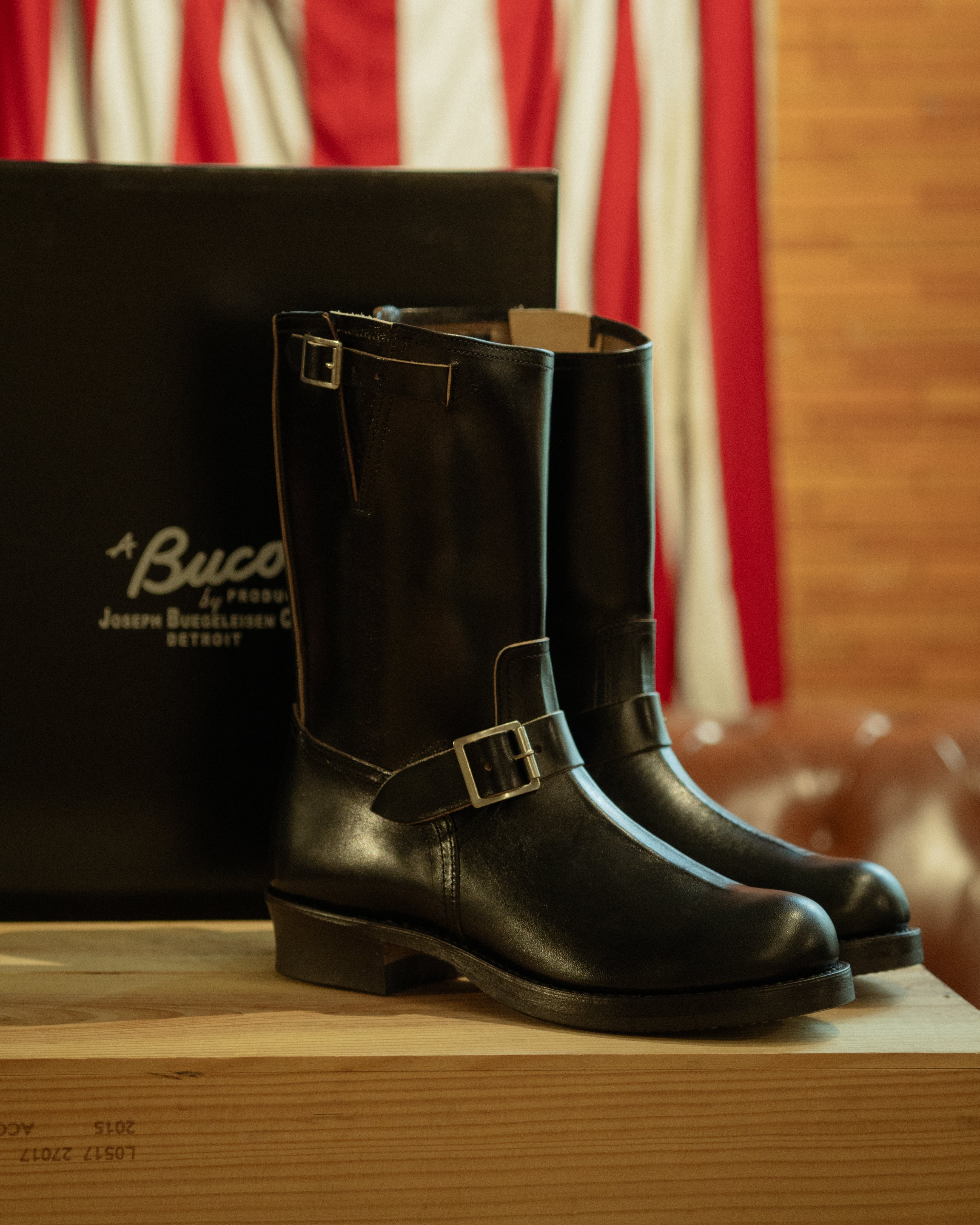 Luttock Buco Engineer Boots / Buttock BA22001 | Black – The Signet Store