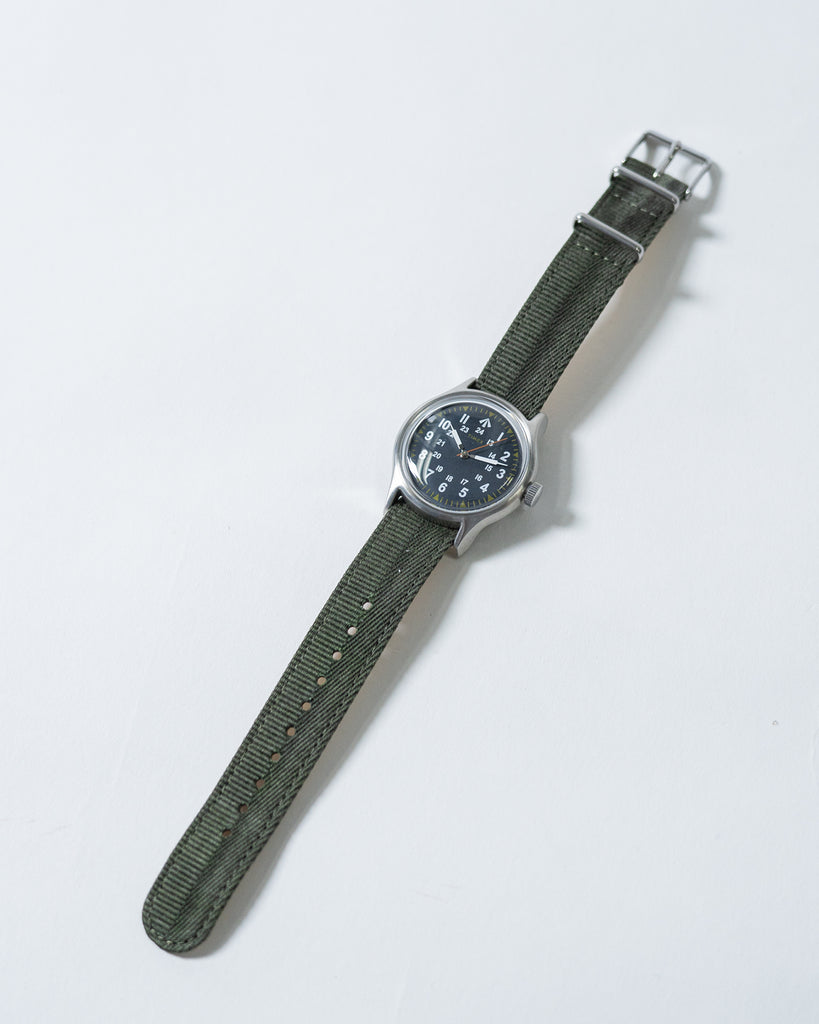 Timex x Nigel Cabourn Unwashed Army Strap Watch | Khaki – The 