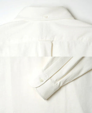 Vintage Ivy Button Down Jersey Popover Shirt YNGS2110 | White