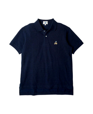 Open image in slideshow, Vintage Ivy Indigo Dyed Pique Polo YNGS2229 | Blue

