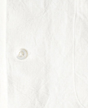 Shonan Open Collar Extra Heavy Linen Shirt YNLS2510 | White