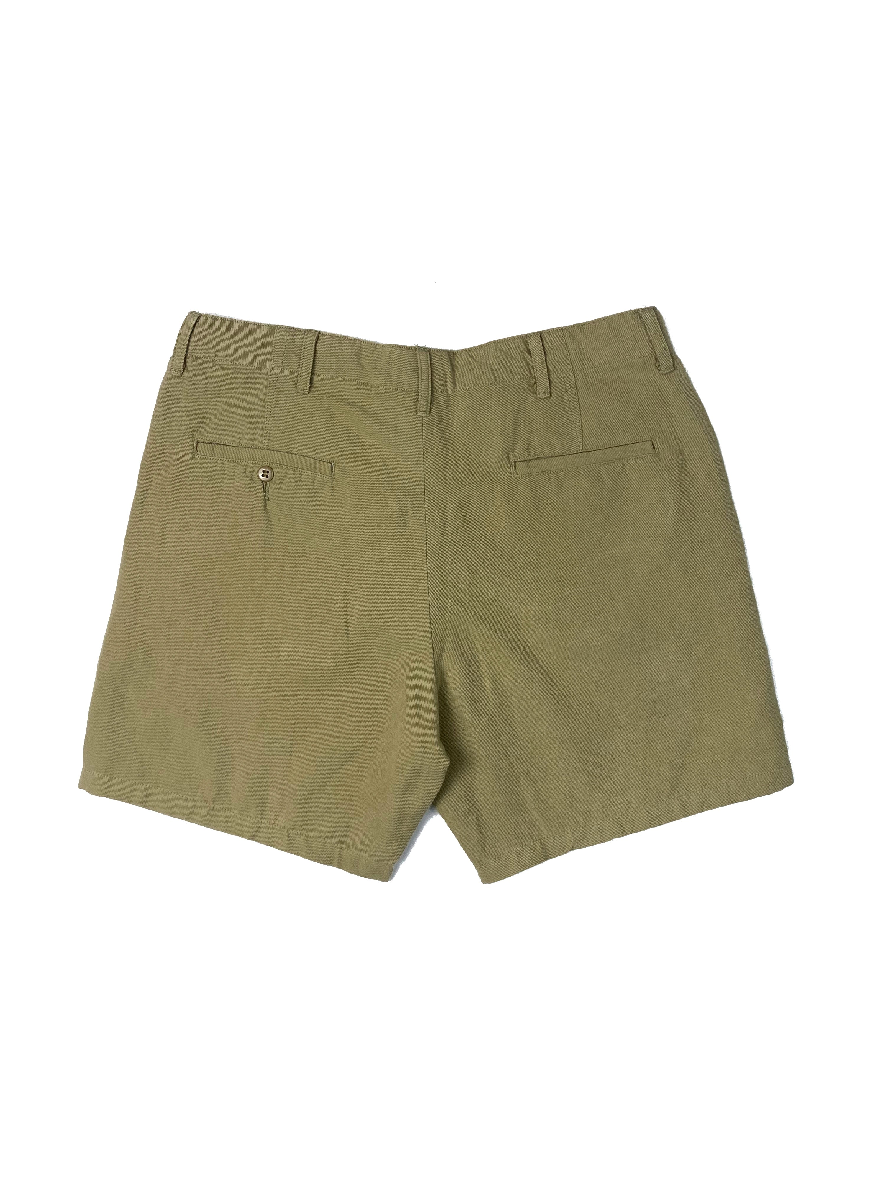 Cotton/ Linen Shorts | Camp Khaki