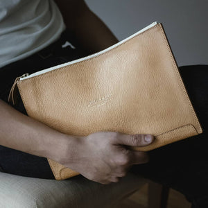 Leather Clutch Bag L, Muller & Bros. - The Signet Store