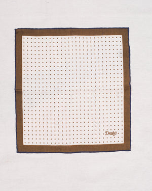 Small Dots (Middle, Woven Cotton), Drake's - The Signet Store