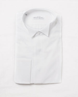 Tuxedo Shirt - Pique Bib / Lord Collar (Butterfly) | White