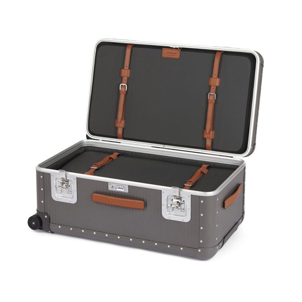 Metal Security Trunks Bank Trunk on Wheels L Aluminum | Steel Gray – The Signet Store