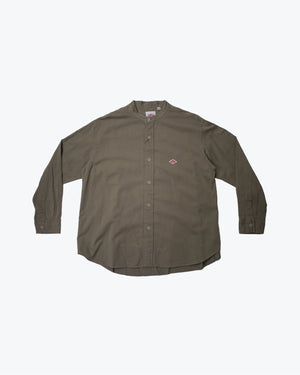 Open image in slideshow, Band Collar Shirt L/S DT-B0001 CTW | Taupe
