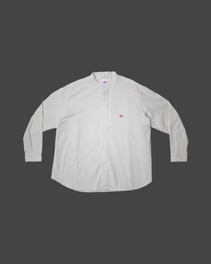 Open image in slideshow, Band Collar Shirt L/S JD-3606 YOX | White
