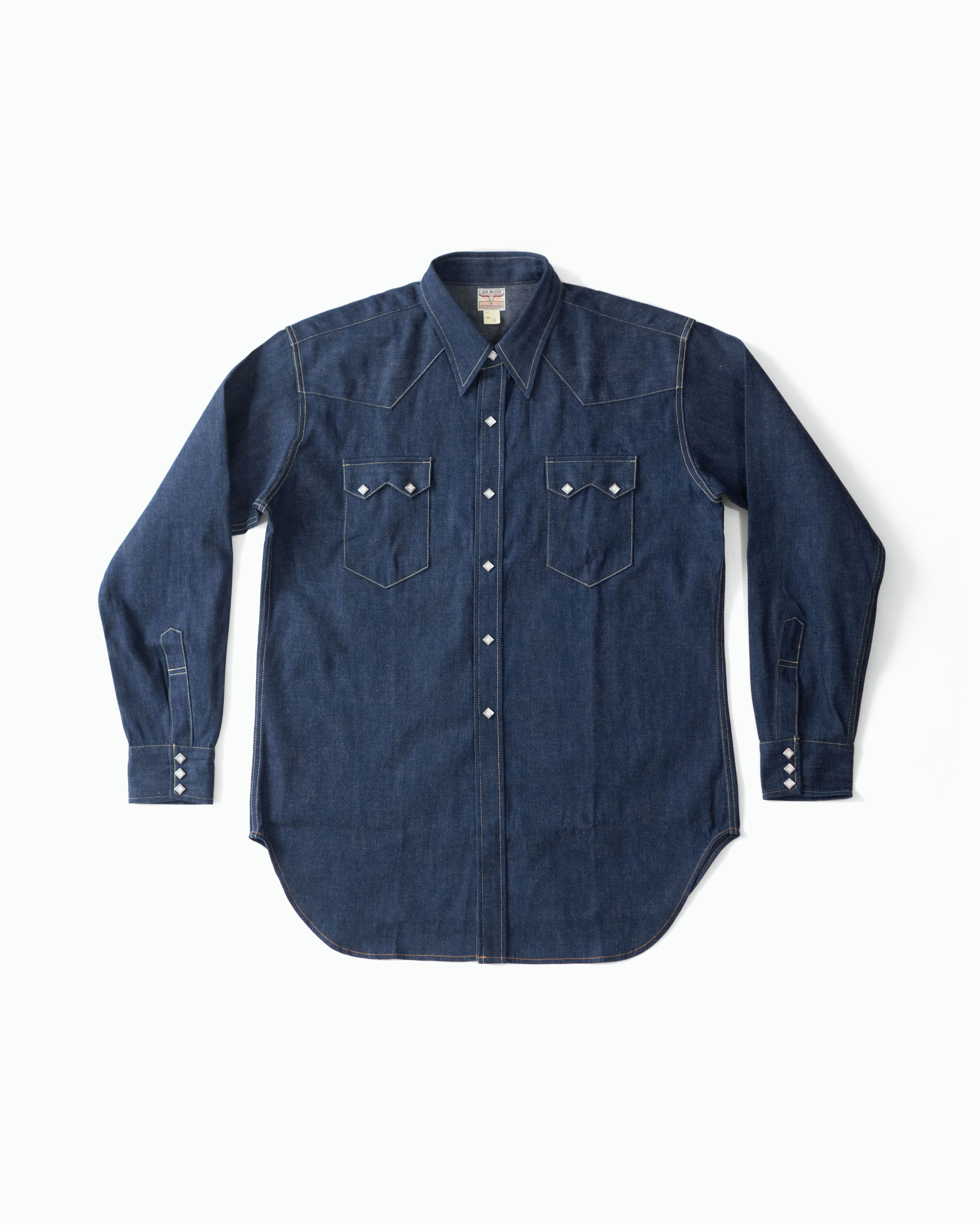 Denim Western Shirt / Sawtooth MS22003 | Indigo