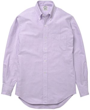 Open image in slideshow, Vintage Ivy Sprezza Summer Button Down Oxford Shirt - PMGS3171 | Purple
