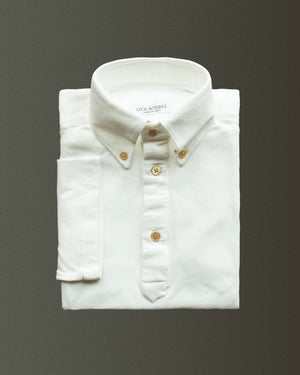 Open image in slideshow, Friday Polo Buttondown Short Sleeves | White

