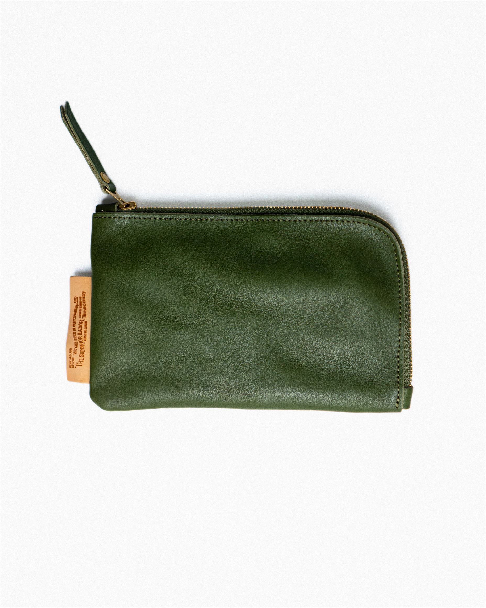 Utility Leather Pouch | Green