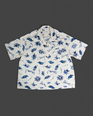 Wallis Shirt S/S Sunny Bird 122105011017 | Navy