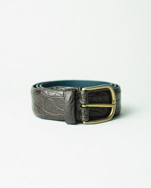 Open image in slideshow, Caiman Leather Belt
