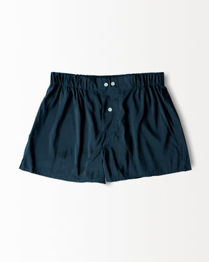 Open image in slideshow, Silk Boxer Shorts | Black Plain
