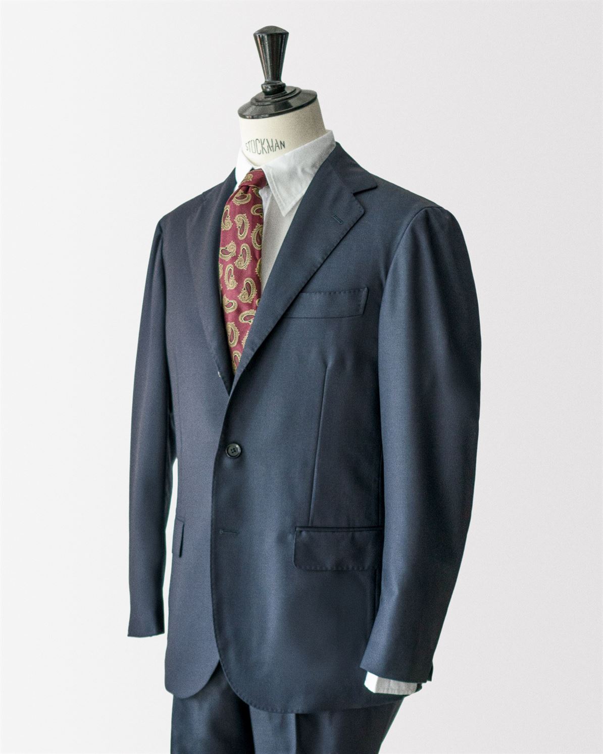 Navy Wool Twill Suit | RT022S15X